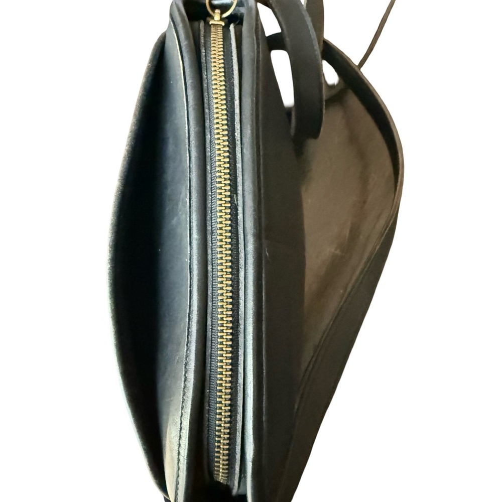 Vintage Coach Anderson Black Glove Tanned Leather Crossbody Bag Style 9976 - Picture 6 of 12